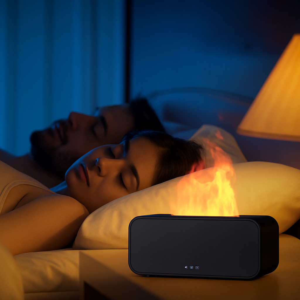 מפזר אדים מרגיע בדמוי אש